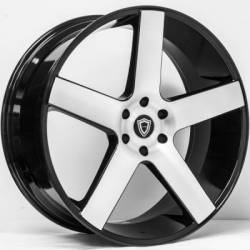 Capri 5288 Machined Black Wheels